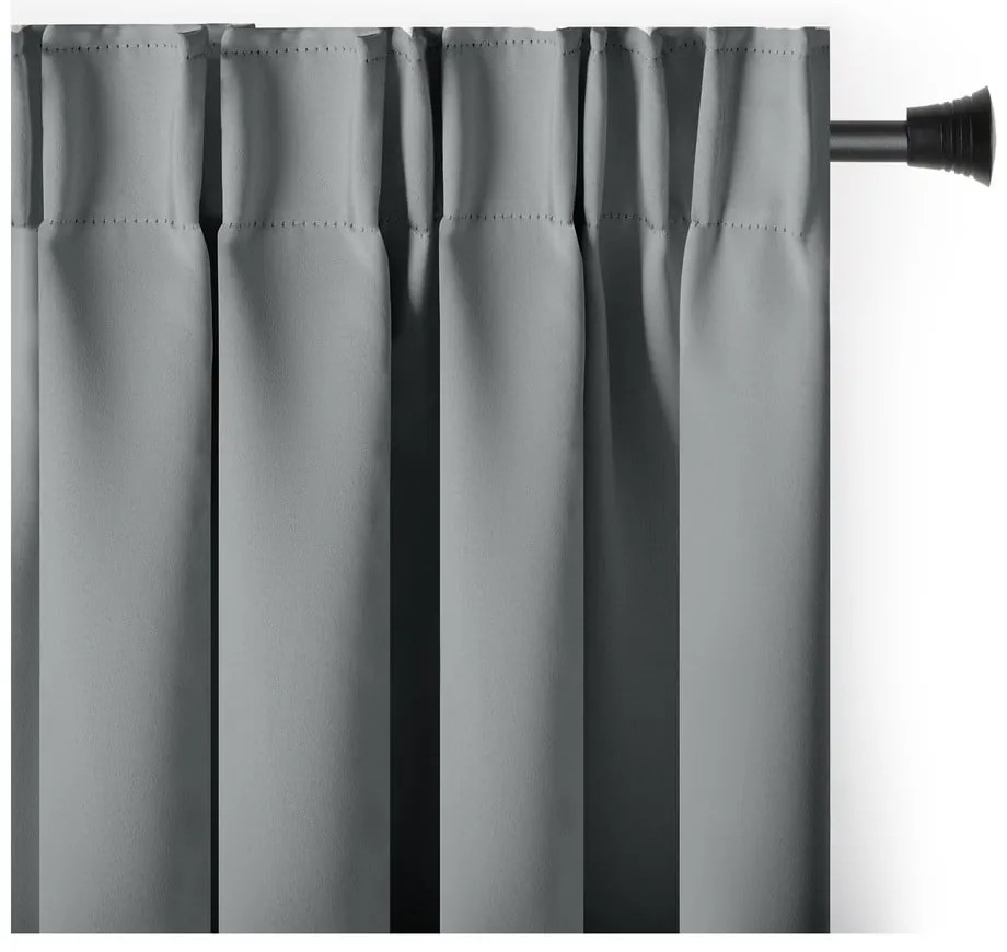 Szürke sötétítő termo függöny 140x245 cm Pleat – Restilo