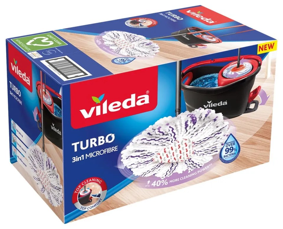 Forgó felmosó vödörrel Turbo 3v1 – Vileda