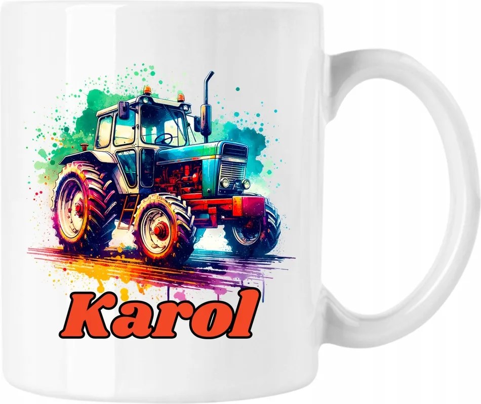 Bögre Traktor Farmer Név 1 Fehér 330ml