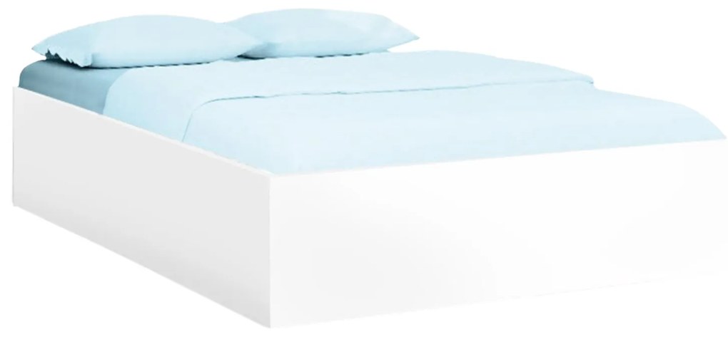 BELLA ágy 140 x 200 cm, fehér Matrac: Somnia matrac 18 cm, Ágyrács: Deszkás ágyráccsal