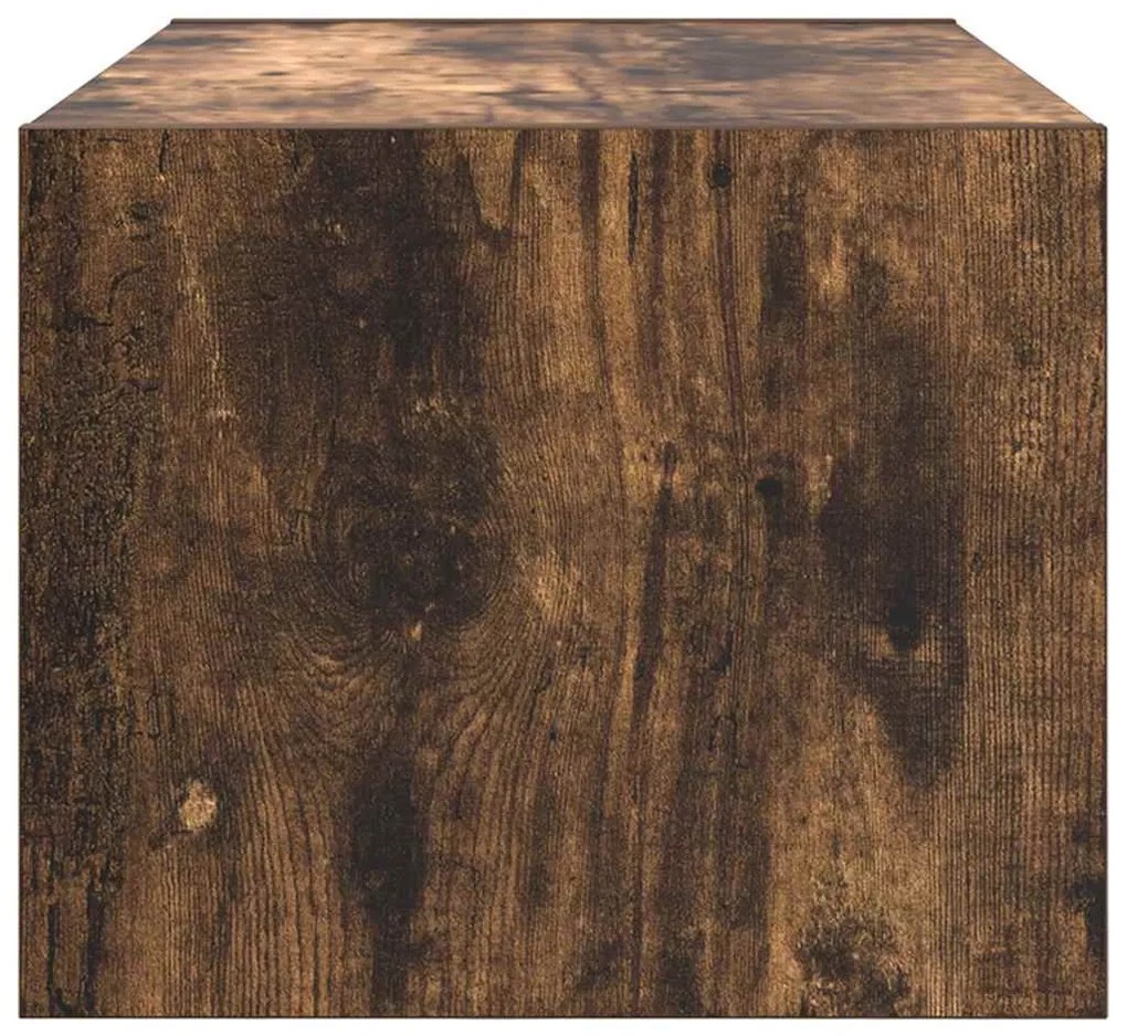 2 db füstös tölgy színű szerelt fa TV-szekrény 60x31x25,5 cm