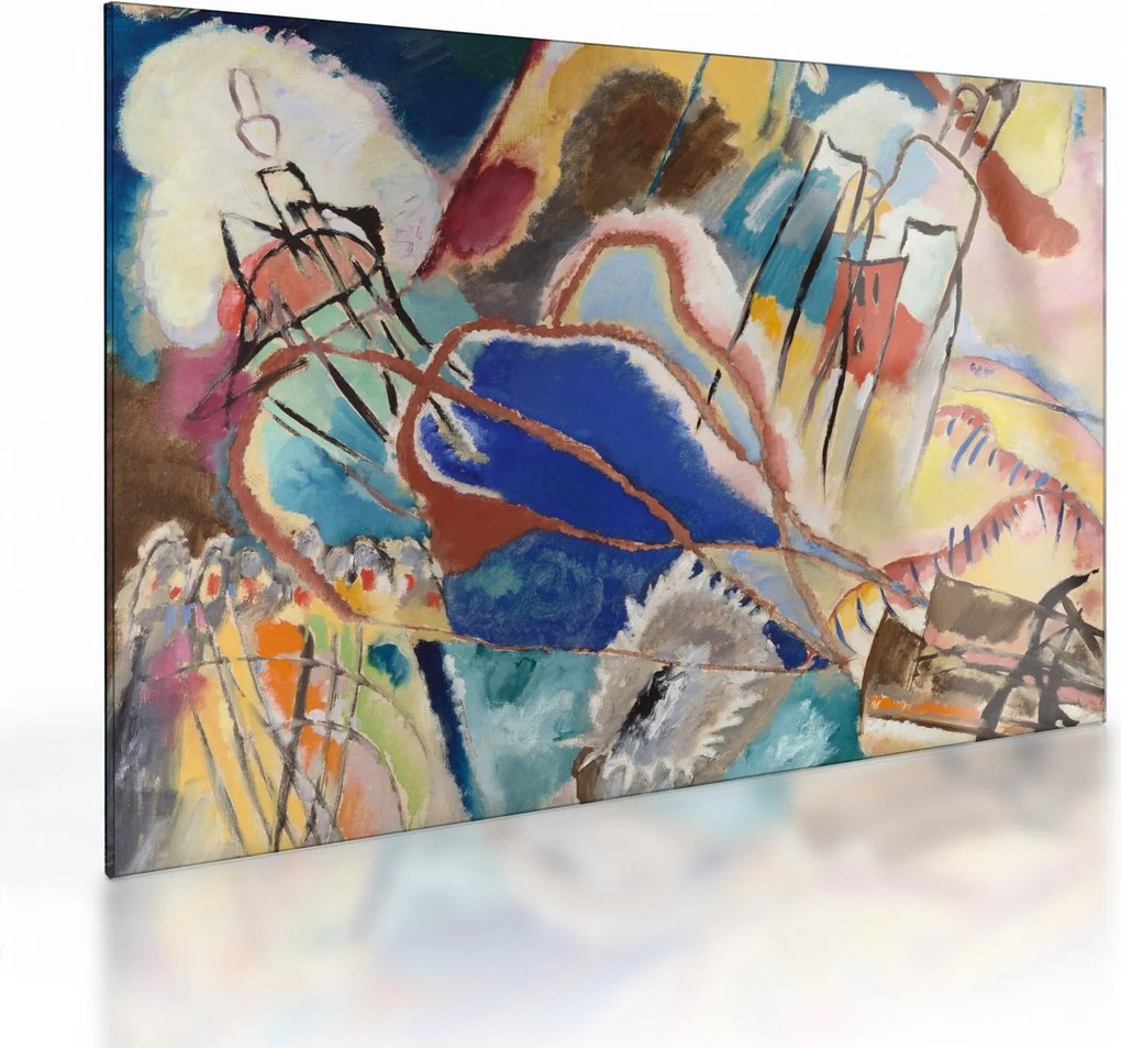 Üveg kép - Vasily Kandinsky, Improvisation No. 30 (Cannons), reprodukciók (70x50 cm)