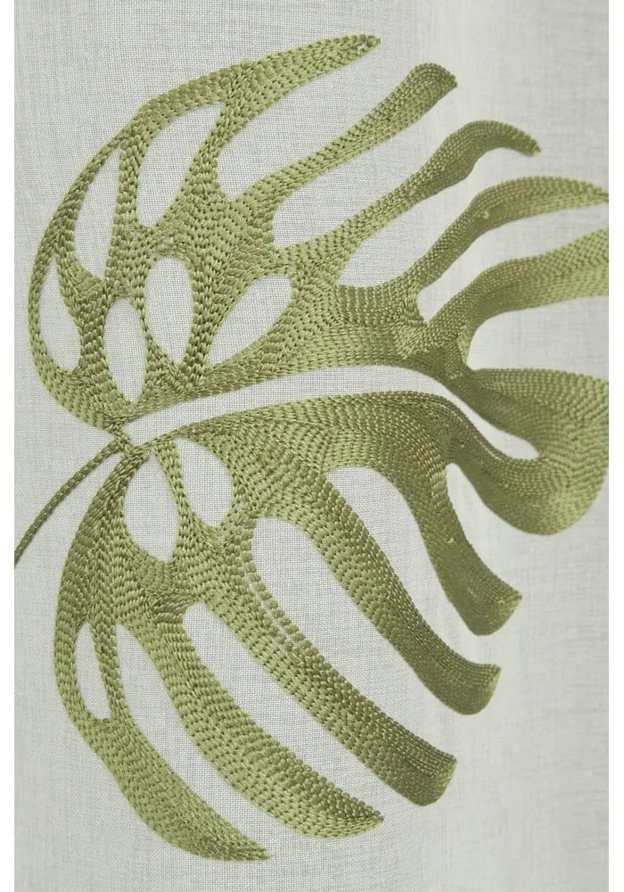 Fehér-zöld voile fényáteresztő függöny 135x245 cm – Sehlbach