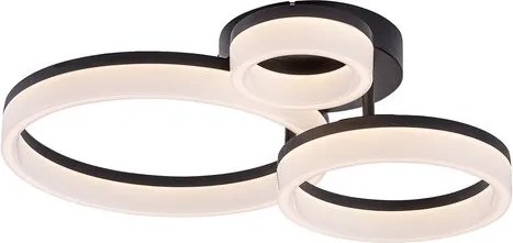 RÁBALUX 71385 AMILIA Modern LED Mennyezeti Lámpa Fekete IP20