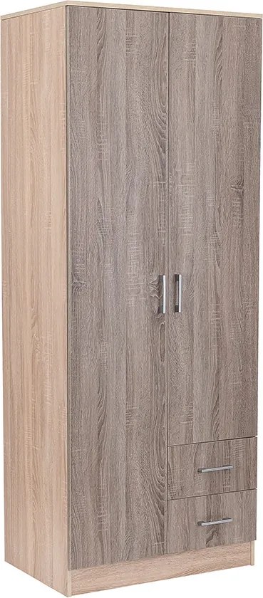 Miami gardróbszekrény 80x205 cm yorki tölgy-sonoma tölgy