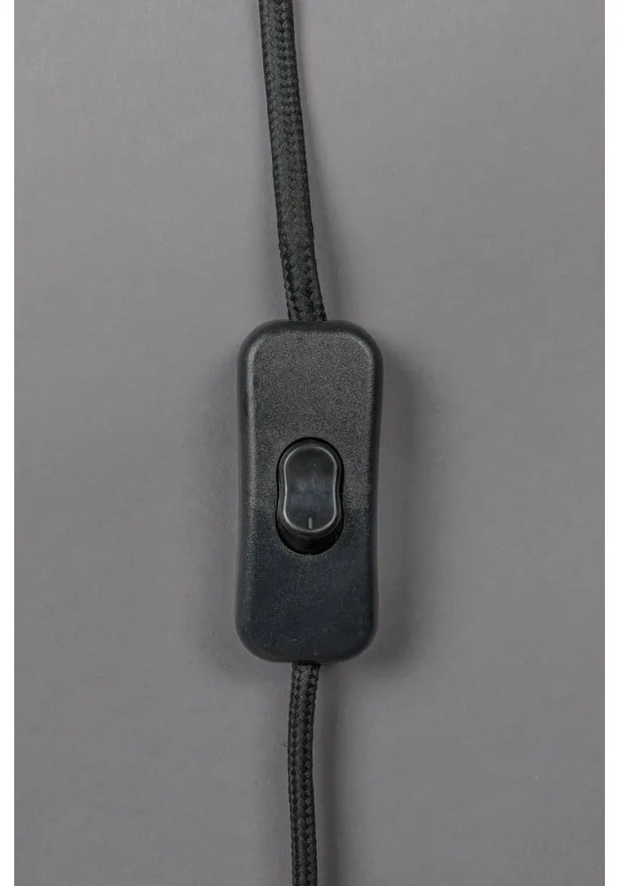 Fekete-fehér asztali lámpa textil búrával (magasság 62 cm) Elon – Dutchbone