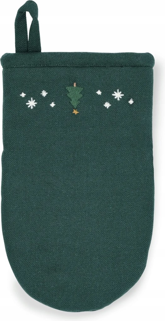 Juna Christmas Pamut Konyhai Kesztyű Zöld