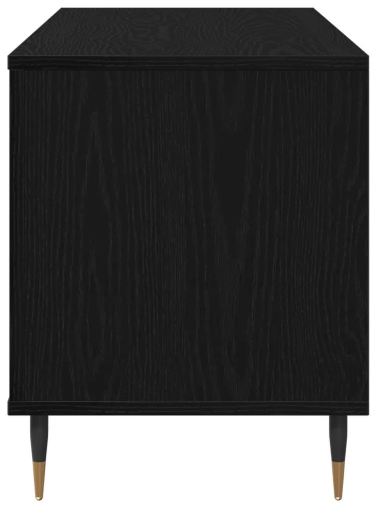 Rekord Szekrény Fekete Tölgy 100x38x48 cm Mérnök Fa