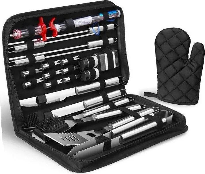 Avenberg ELEMENT 27-részes grillszerszám szett