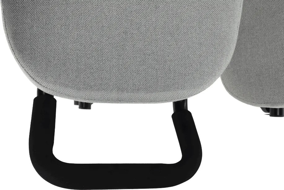 Ergonómikus térdeplőülés, szürkésbarna Taupe/fekete, RUFUS