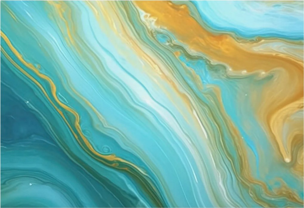 Matt Fotótapéta Flizelin Falra Absztrakt hullámok 152x104 Ragasztó