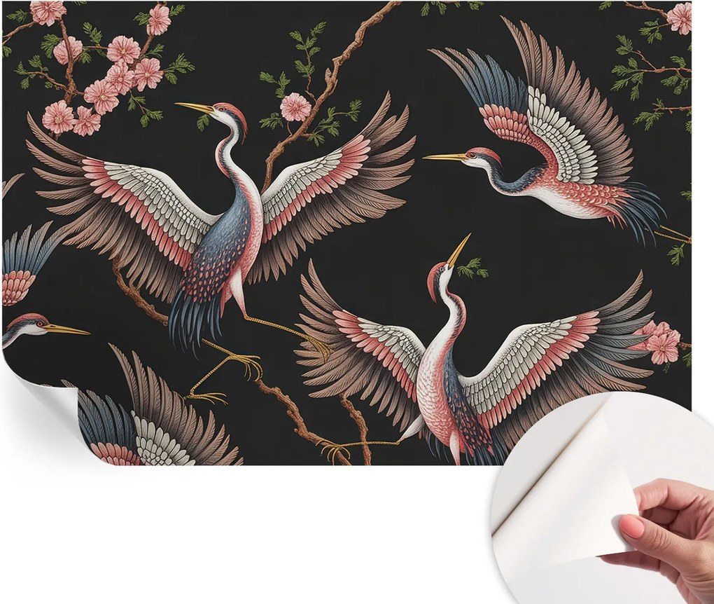 Öntapadós tapéta Divatos 3D fali ragasztóval Virágmintás 104x70 cm