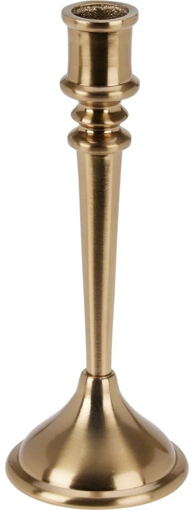 Dekoratív gyertyatartó 8x8x22cm, szín: arany, 22 cm