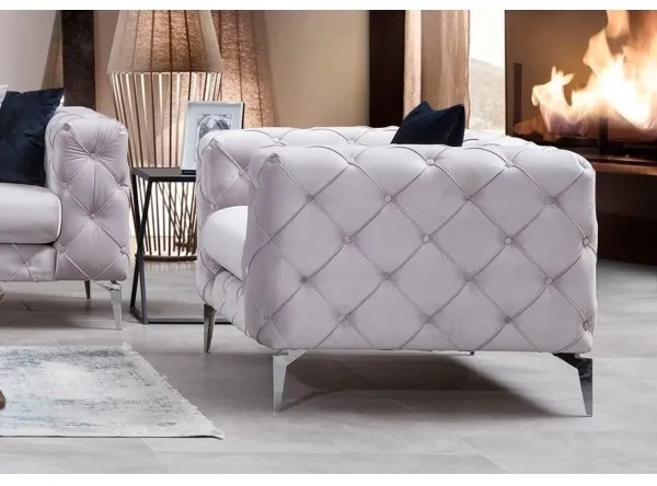 Fotel EUGEN világosszürke