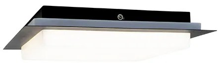 Modern mennyezeti lámpa fekete négyzet alakú LED-del IP44 - Lys