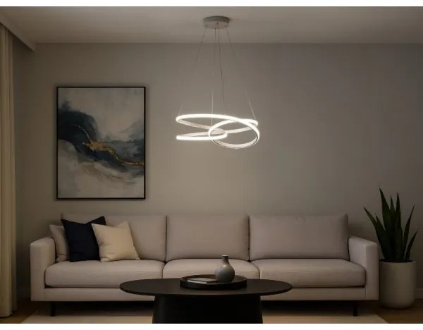 Dimmelhető LED csillár kábellel LED/90W/230V 3000-6500K Ø 47 cm + távirányító