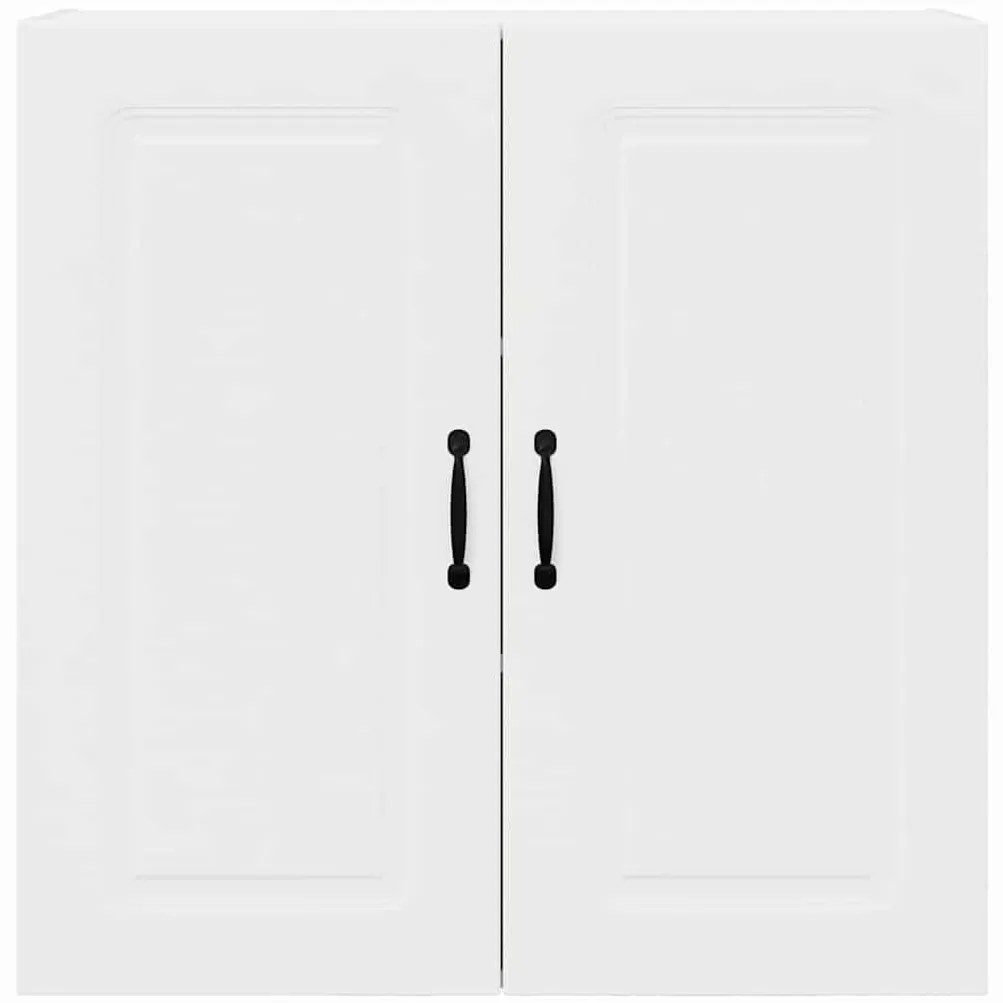 Fali konyhaszekrény polcokkal Fehér 80 x 31 x 80 cm Faanyag