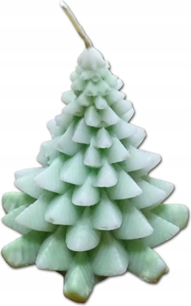 Kézzel készített illatos szójagyertya karácsonyfa, karácsony