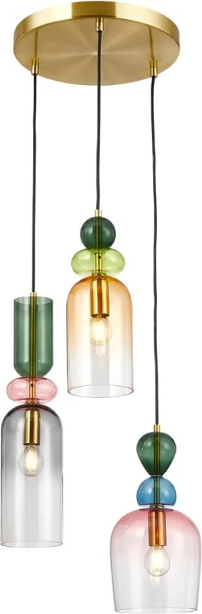 Függeszték Színes Manso ITALUX-PND-37462-3A-MC-GD