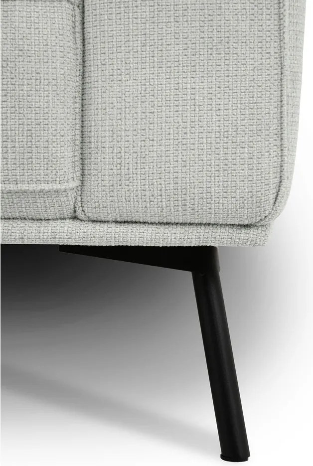 Világosszürke zsenília sarokkanapé (jobb oldali-L alakú) Amsterdam – Scandic