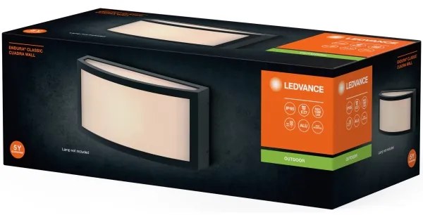 Ledvance - Kültéri fali lámpa CUADRA 1xE27/40W/230V IP65