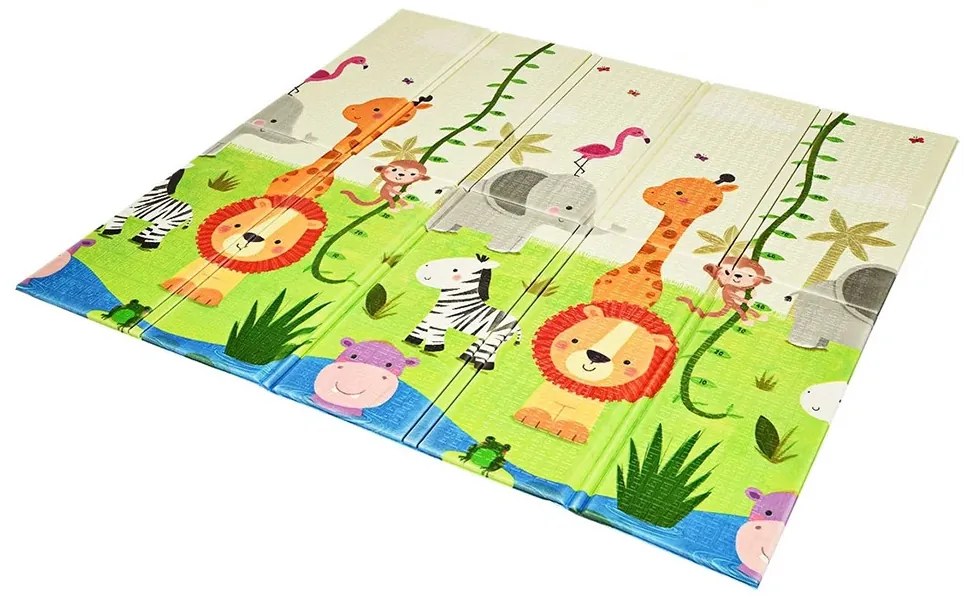 Kétoldalas összecsukható játszószőnyeg táskában