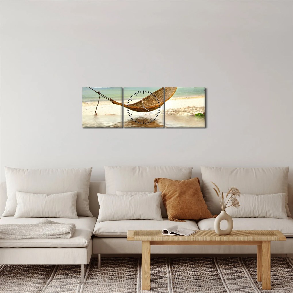 Kép - Relaxálás a tengerparton (órával) (90x30 cm)