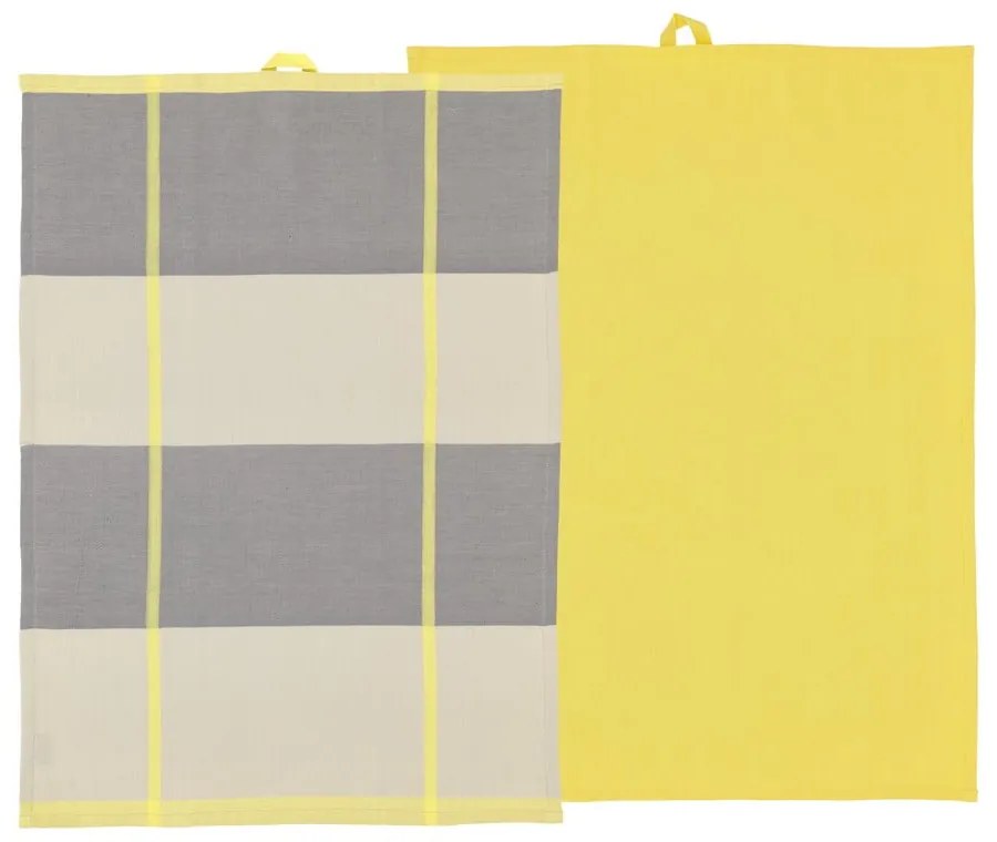 Pamut konyharuha szett 2 db-os 50x70 cm Blocks – Södahl