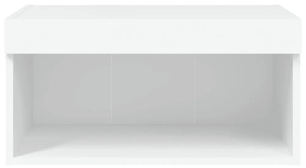 fehér TV-szekrény LED-világítással 60 x 30 x 30 cm