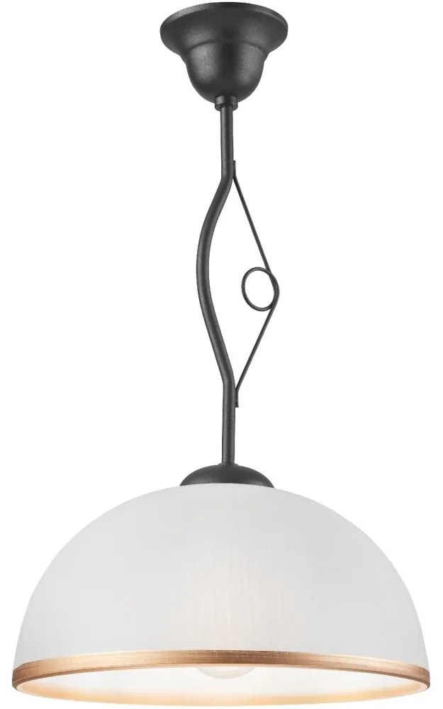 Lamkur Csillár rúdon RETRO 1xE27/60W/230V antracit LA39381