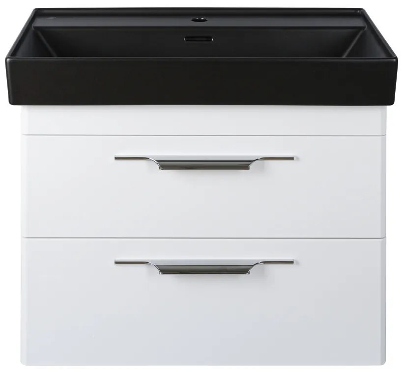 TMP LUX 100 fali fürdőszobabútor - CeraStyle SHARP FEKETE mosdóval - 100 x 48 cm