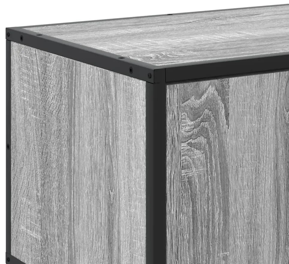 szürke sonoma színű szerelt fa TV-szekrény 180 x 35 x 41 cm