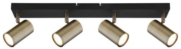 Globo 57911-4M - ROBBY 4xGU10/35W spotlámpa, fekete/fém