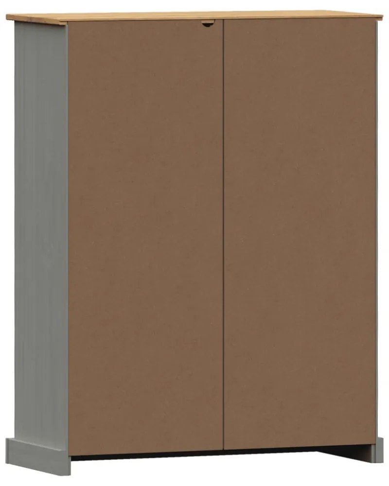 VIGO tömör fenyőfa könyvespolc 90x35x114,5 cm