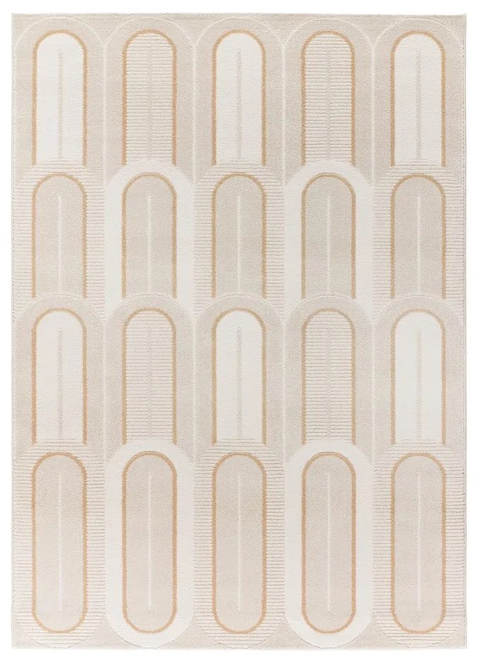 Krémszínű szőnyeg 80x150 cm Flora – Universal