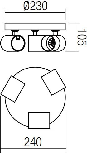 Spot Lámpa Fekete CAMEO SMARTER 04-472