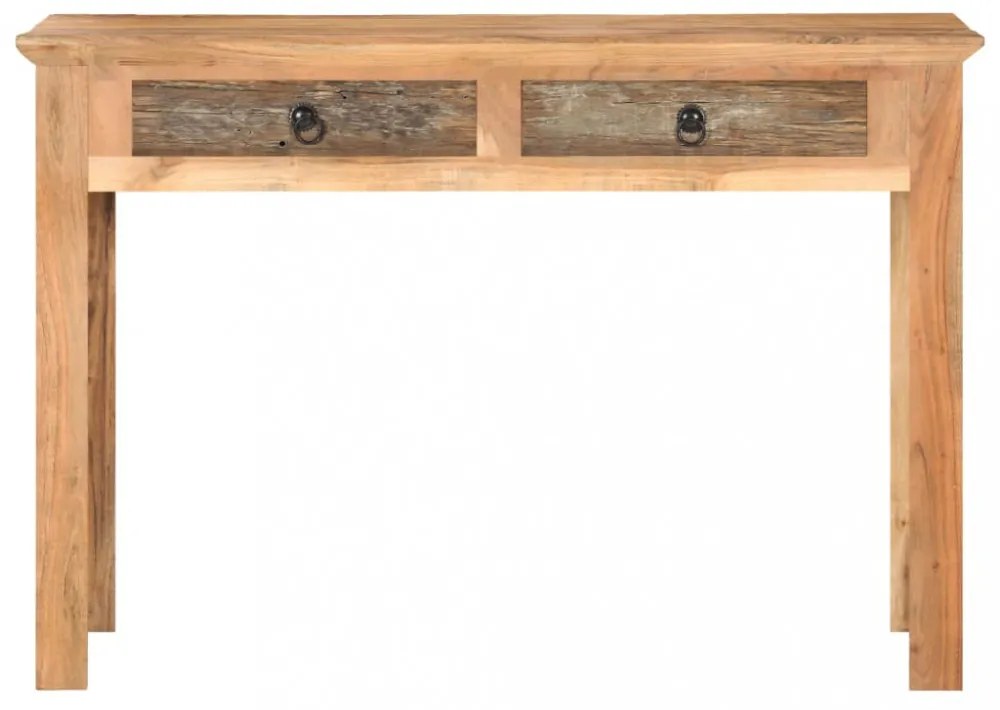 tömör újrahasznosított fa asztal 110 x 50 x 75 cm