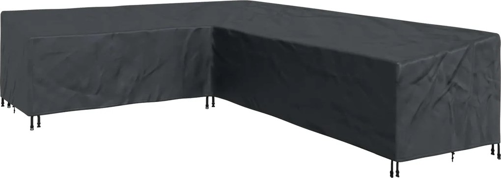 vidaXL Bútor takaró Fekete 330 x 255 x 80 cm 210D Oxford Szövet