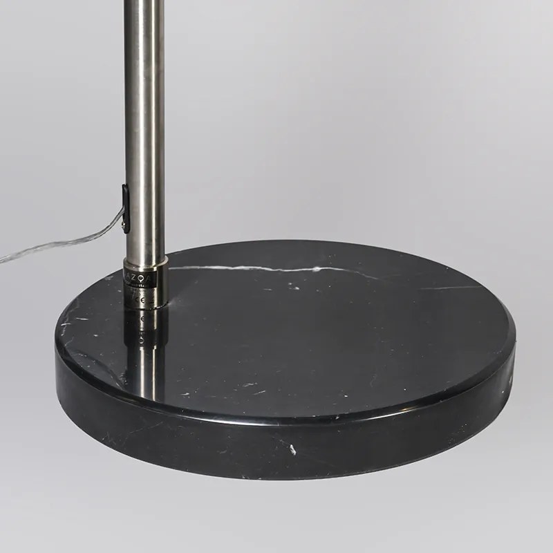 Acél ívlámpa fém búrával 33 cm állítható - XXL