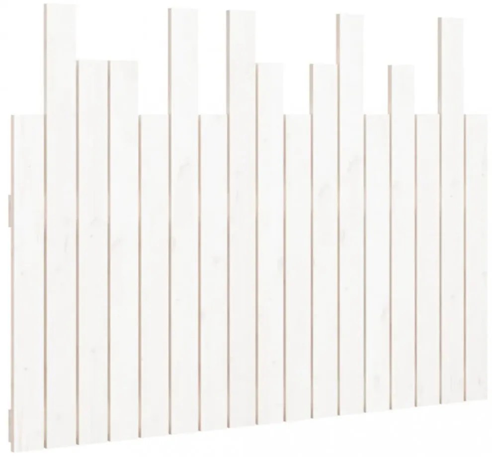 fehér tömör fenyőfa fali fejtámla 108 x 3 x 80 cm
