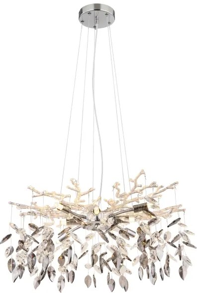 Globo 64133-8 - Csillár zsinóron DANNA 8xG9/8W/230V átm. 61 cm króm