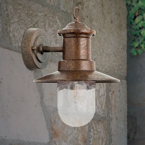 Orion AL 11-1205 - Kültéri fali lámpa LEONIE 1xE27/60W/230V IP44 bronz