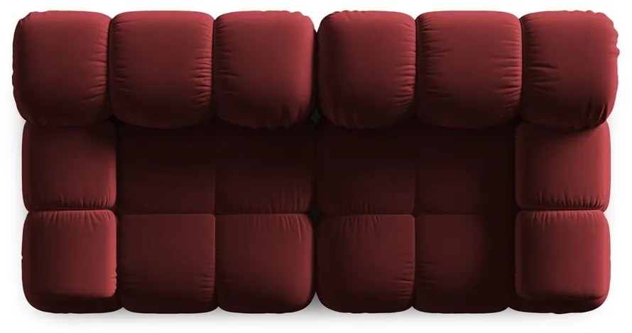 Piros bársony kanapé 188 cm Bellis – Micadoni Home