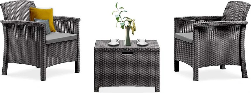 Venus Balcony kerti bútor garnitúra grafit