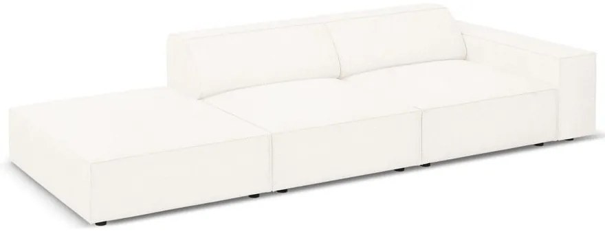 Bézs buklé szövet sarokkanapé (bal oldali) Jodie – Micadoni Home