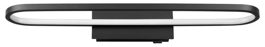 Matt fekete LED fali lámpa (hosszúság 60 cm) Gianni – Trio