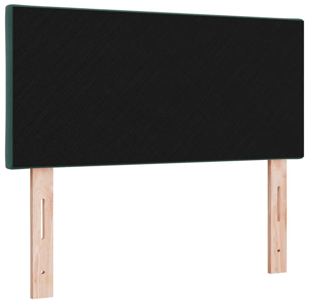 LED Fejtámla LED -es lámpákkal Sötétzöld 90 cm Bársony