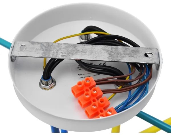 Felületre szerelhető csillár CAMBRIDGE 6xE27/20W/230V kék/piros/narancssárga