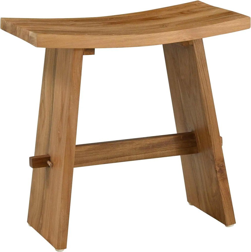 vidaXL Fürdőszobai szék Barna 50 x 29,5 x 50,5 cm Tömör Teakfa
