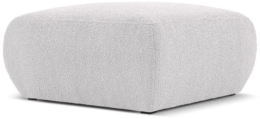 Világosszürke buklé puff Molino – Micadoni Home